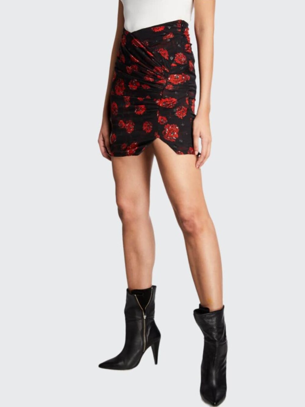 NWT IRO Paris floral mini skirt SZ 34 $546 MSRP